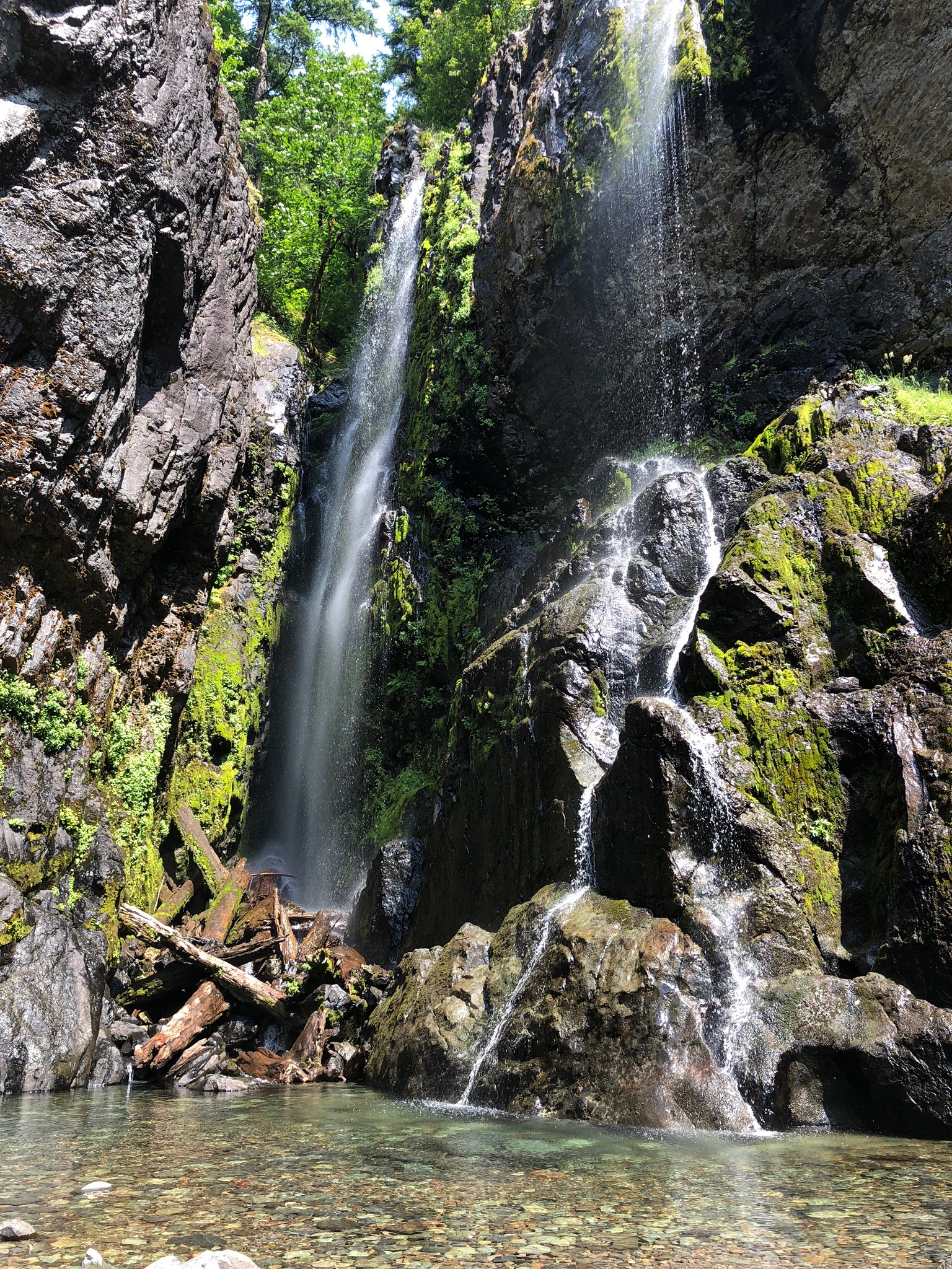 hemline falls, waterfalls, Oregon